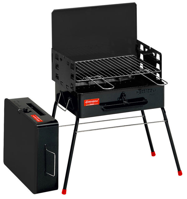 prezzo Barbecue a Carbone Carbonella Portatile a Valigetta 52x30x73 cm Ferraboli Camping