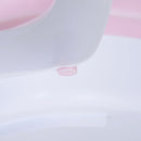Vaschetta Bagnetto per Neonati Antiscivolo Pieghevole con Scarico  Rosa-9