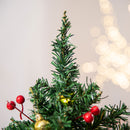 Albero di Natale Artificiale da Tavolo 60 cm 73 Rami 15 LED  Verde-8