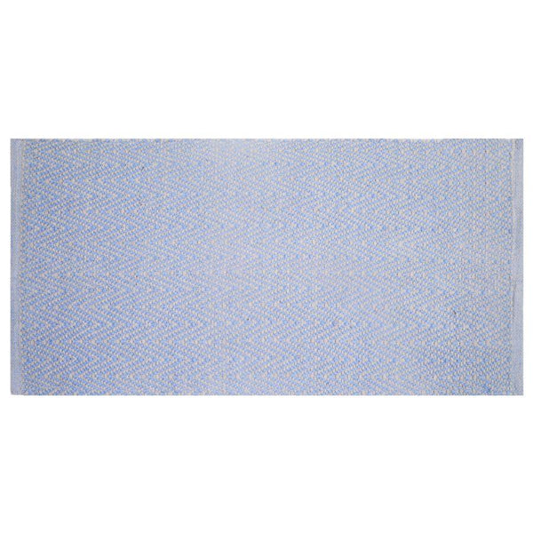 Tappeto Bagno Design Spigato 50x90 cm in Cotone Azzurro prezzo