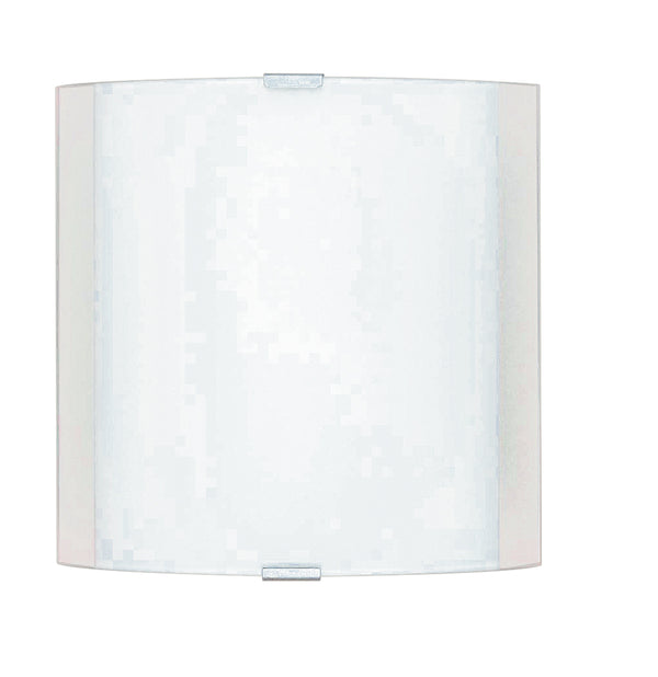 Applique Vetro Fascia Bianca Quadrata Lampada da Parete Moderna E27 prezzo