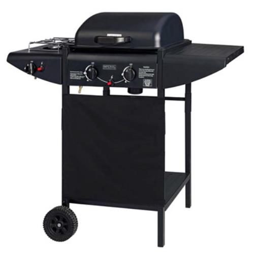 online Barbecue a Gas 2 Bruciatori + Fornello Laterale con Sistema Roccia Pietra Lavica Imperial Barbecue