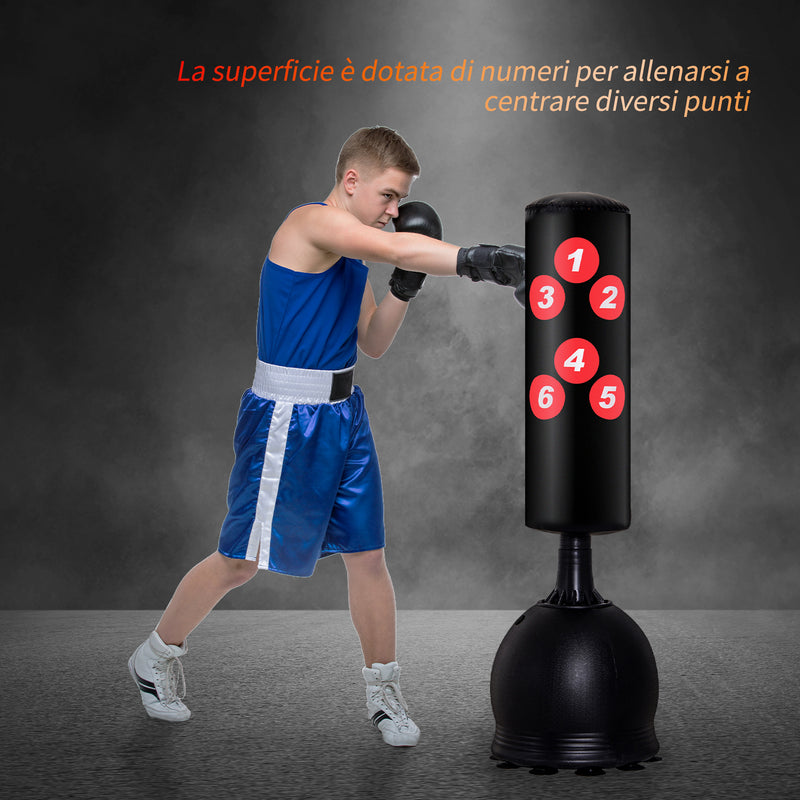 Sacco Boxe Kickboxing da Terra 50x50x165 cm  Nero-7