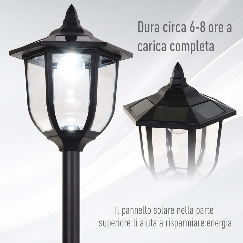 Lampione da Giardino LED a Energia Solare H177 cm  Vincent-7