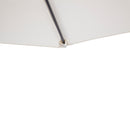 Ombrellone da Giardino Semicircolare da Parete 269x138x236 cm  Bianco-9