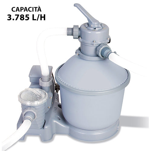 acquista Pompa Filtrante a Sabbia per Piscina Fuoriterra 3785 lt/h Bestway 58400
