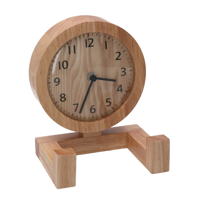 Orologio in legno naturale cm 11,5x15x20-1