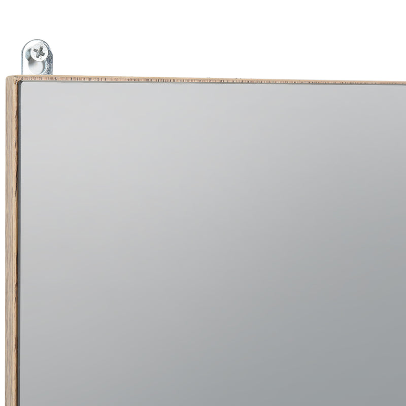 Specchiera da Bagno 1 Anta in MDF 57x14,2x49,2 cm  Grigio e Rovere-8
