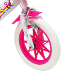 Bicicletta per Bambina 12" 1 Freno Gomme in EVA Unicorno Bianca/Rosa-3