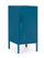 Comodino 1 Anta 40x35x76 cm Cambridge in Acciaio Blu