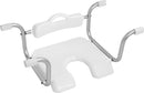 Sedile per Vasca Argentato e Bianco 72X45X29-1