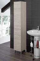 Mobile da Bagno Colonna Porta Asciugamani 33 Cm Rovere Chiaro-1