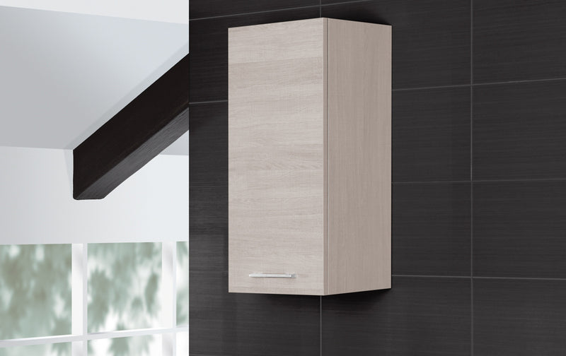 Mobile da Bagno Pensile Singolo 33Cm Rovere Chiaro-1