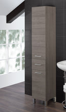 Mobile da Bagno Colonna Portasciugamani 33x180x33 cm Rovere Scuro-1