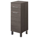 Mobile da Bagno Base Singola 33x33x84cm Rovere Scuro-1