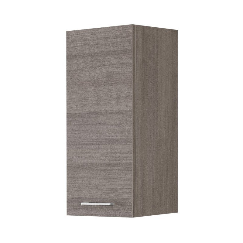 Mobile da Bagno Pensile Singolo 33Cm Rovere Scuro-1
