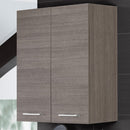 Mobile da Bagno Pensile Doppio 60Cm Rovere Scuro-1