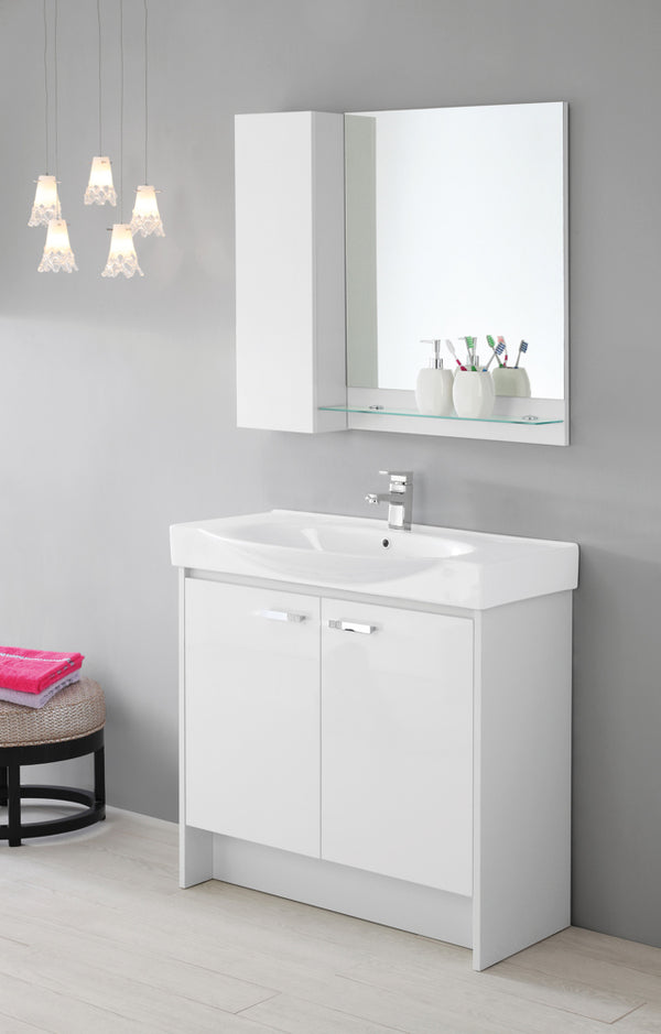 online Mobile da Bagno Composizione Bagno 90Cm Laccato Bianco Special 90
