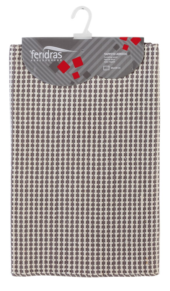 Tappeto Cotone Grata 60X120 Cm Tortora prezzo
