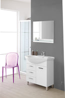 Mobile da Bagno Bianco Laccato Composizione Bagno 80Cm Magnum-1