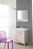 Mobile da Bagno Rovere Chiaro Composizione Bagno 80Cm Magnum-1
