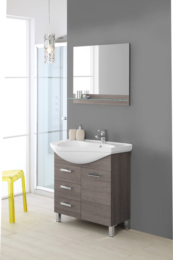 online Mobile da Bagno Rovere Scuro Composizione Bagno 80Cm Magnum