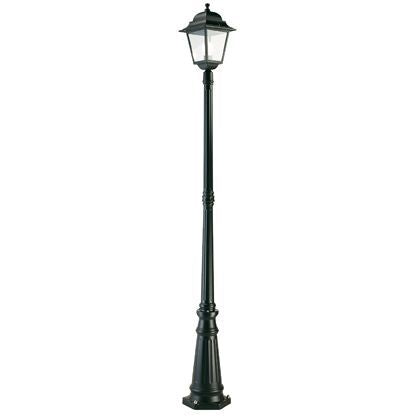 acquista Lampada Palo per Giardino Alto Colore Nero da Esterno Linea Quadrata Sovil