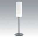 Piantana Lampada Grande a Cilindro Colore Alluminio per Esterno Linea Lounge Livos-1
