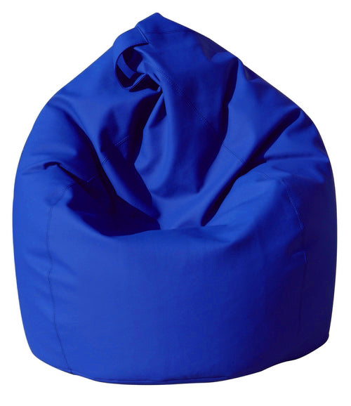 online Poltrona a Sacco Pouf in Similpelle Blu Avalli