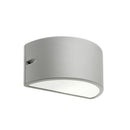 Lampada Applique Mezza Luna Chiusa Colore Alluminio per Esterno Linea Umbe Sovil-1