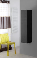 Mobile da Bagno Pensile in Mdf Nero Carta 120X30X30 Cm-1