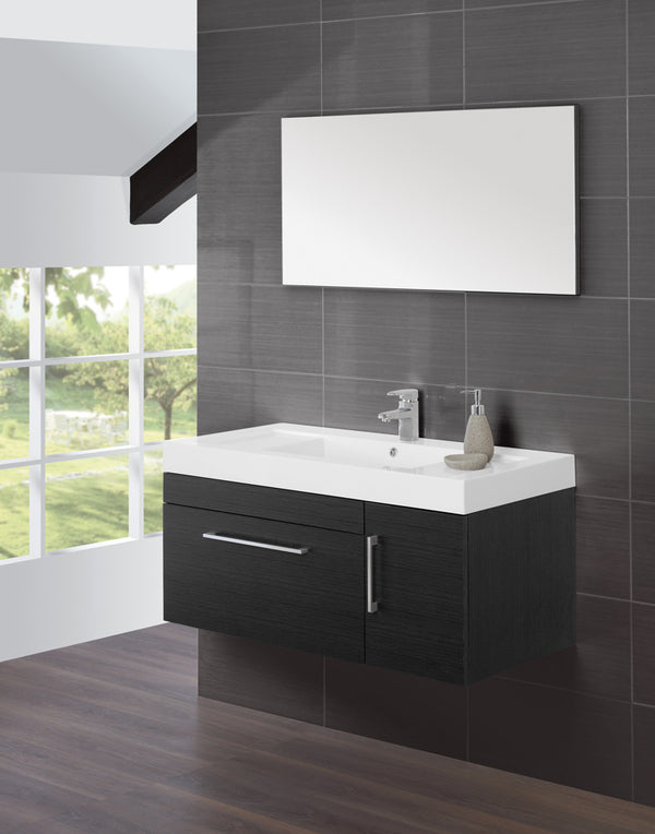 prezzo Mobile da Bagno Sospeso Grigio Composizione 100Cm