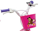 Bicicletta per Bambina 14" 2 Freni  Masha e Orso Rosa-4