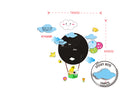 Sticker da Muro Scrivibile Baloon 70x80 cm Plastica-2