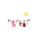 Sticker da Muro Sun con Appendini 90x85 cm Plastica-3