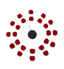 Sticker da Muro Orologio Apples con Post-It 75x75 cm Plastica-3