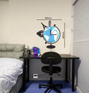 Sticker da Muro Orologio World 40x48 cm Plastica-1