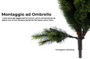 Albero di Natale Artificiale Innevato 180 cm 30 Rami con Luci LED Abete del Gargano Verde Seconda Scelta-7