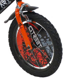 Bicicletta per Bambino 16" 2 Freni  Street Art Nero/Arancione-3