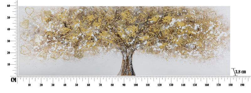 Dipinto su Tela Super Tree 180x3,8x60 cm in Legno di Pino e Canvas-9