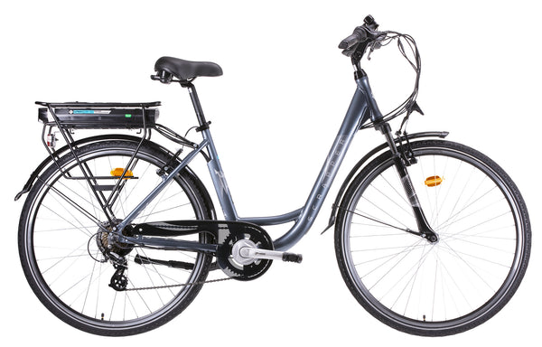 Bicicletta Elettrica City 28” 250W 7V a Pedalata Assistita Blu sconto