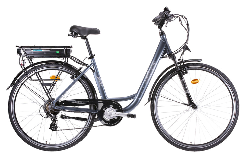 Bicicletta Elettrica City 28” 250W 7V a Pedalata Assistita Blu-1