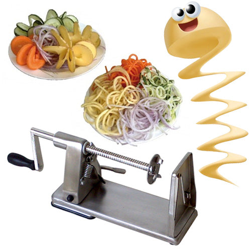 prezzo Macchina Taglia Patate a Spirale Twister Taglierina Julienne per Frutta Verdura Ortaggi Tagliapatate Chips