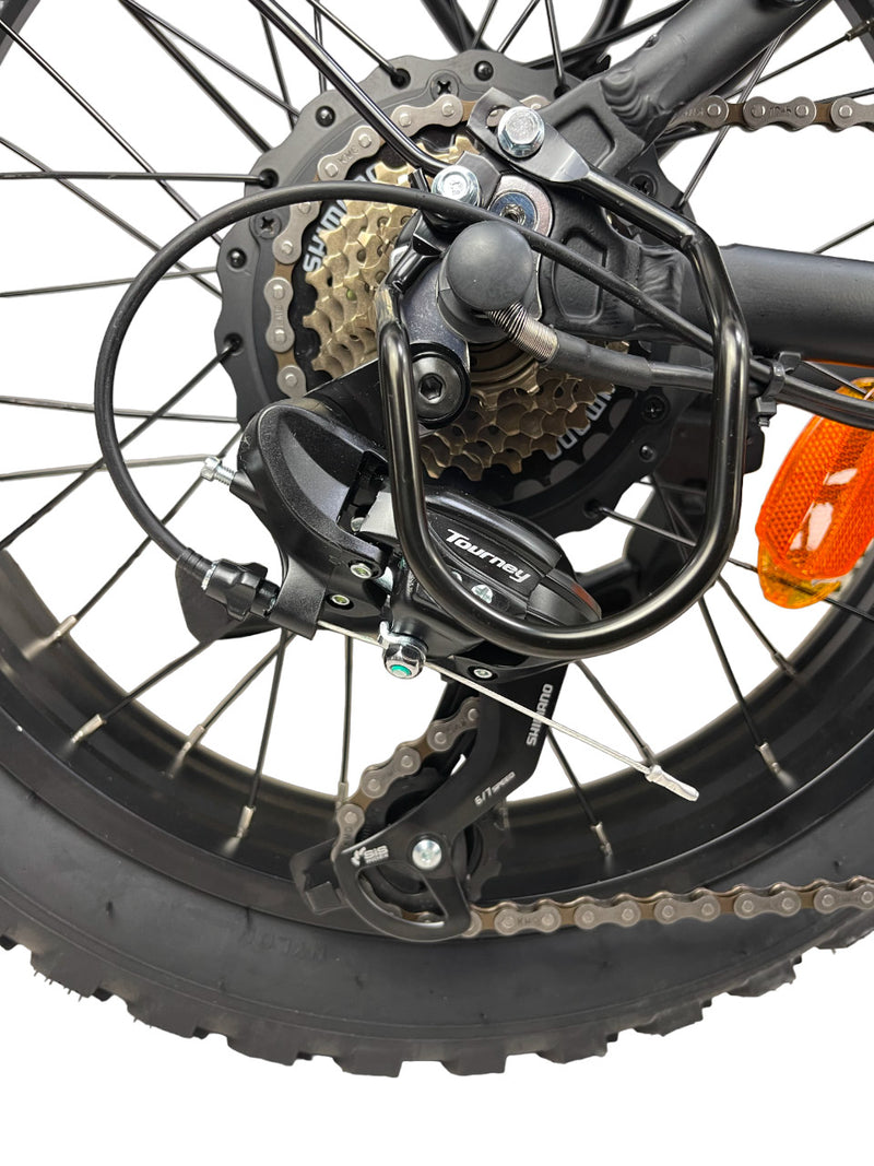 Fat-Bike Bicicletta Elettrica Pieghevole 36V a Pedalata Assistita 20" 250W Sand 400 Nera-5