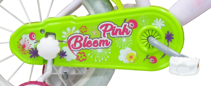 Bicicletta per Bambina 14" 2 Freni  Pink Bloom Rosa-6