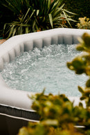 Vasca Idromassaggio da Esterno Gonfiabile Riscaldata 5/6 Posti 185x185x70 cm NetSpa Silver Nera-9