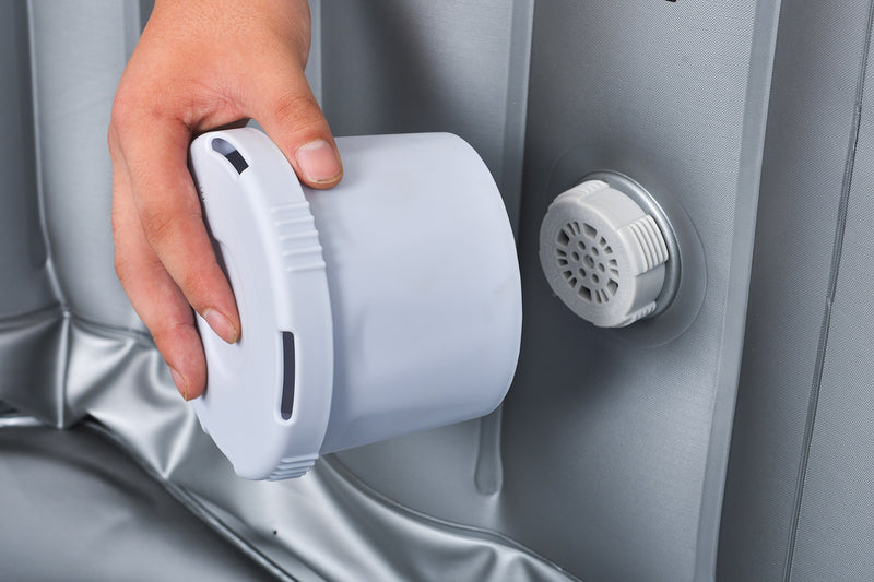 Vasca Idromassaggio da Esterno Gonfiabile Riscaldata 4 Posti 168x128x70 cm NetSpa Caiman Nera-10