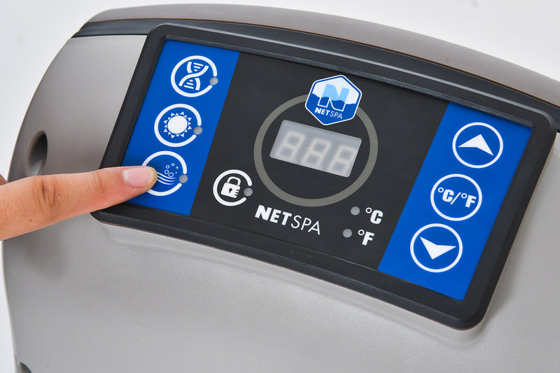 Vasca Idromassaggio da Esterno Gonfiabile Riscaldata 5/6 Posti 185x185x70 cm NetSpa Python Nera-7