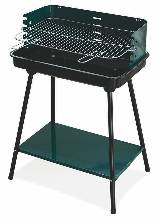 acquista Barbecue a Carbone Carbonella Rettangolare 58x38 cm Soriani Sun-day Verde