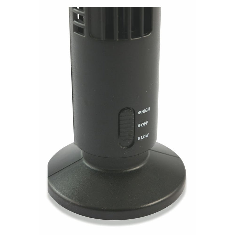 Mini Ventilatore a Torre da Tavolo H33 cm 2,5W Kooper Deskfan Nero-7